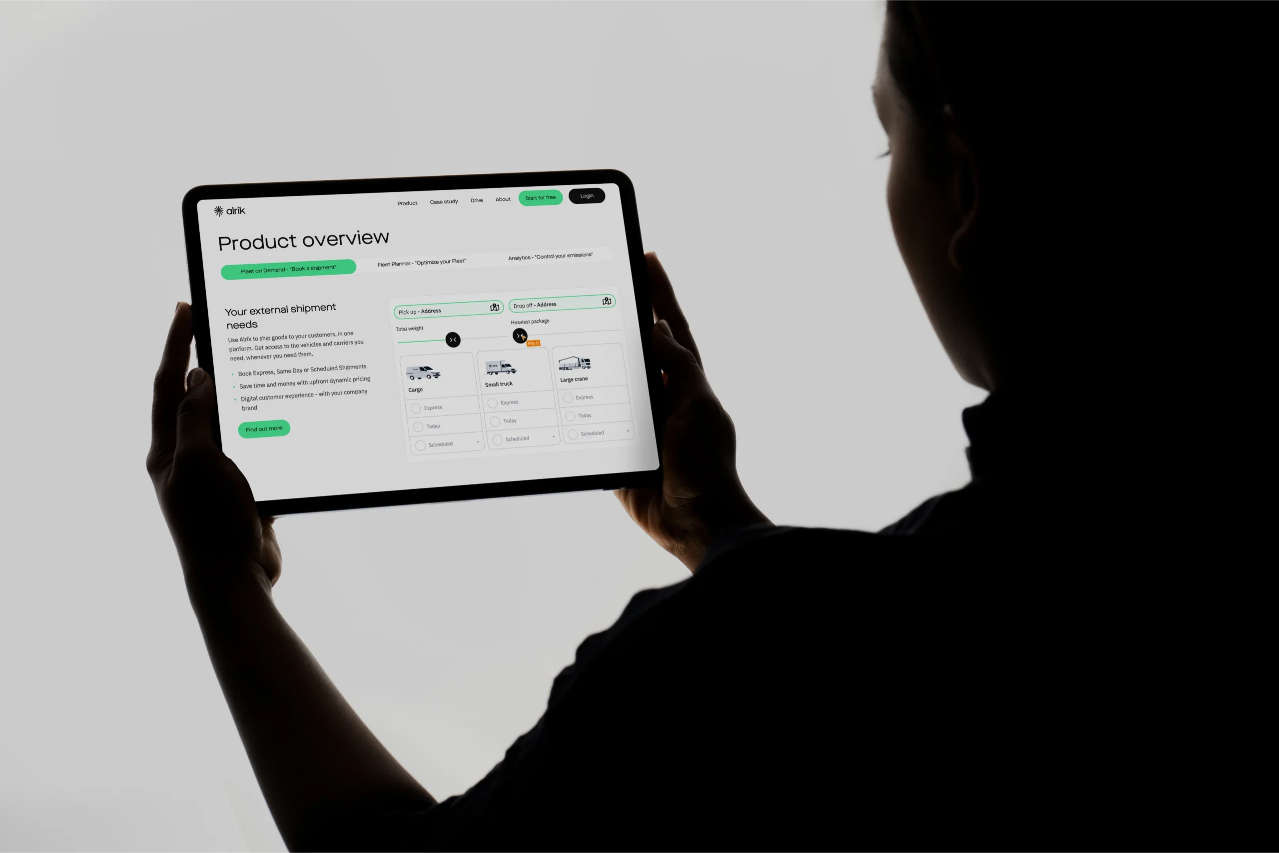 Alrik Website on Tablet